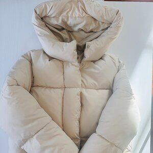 Zara Puffer Jacket_ Beige (Size Girls 11-12)